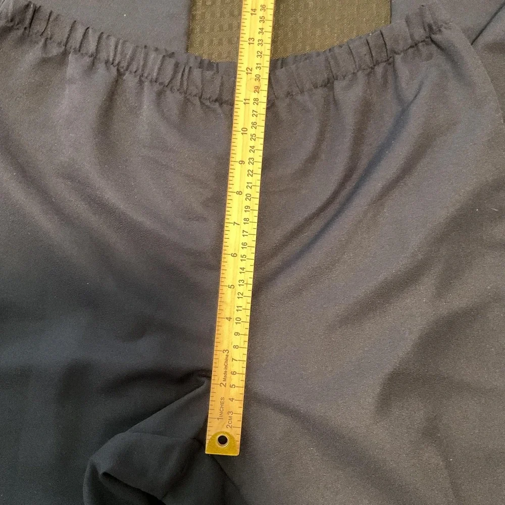 Alfred Dunner Pants Womens Size 8 Blue Pull On Knit Elastic Waist Pockets